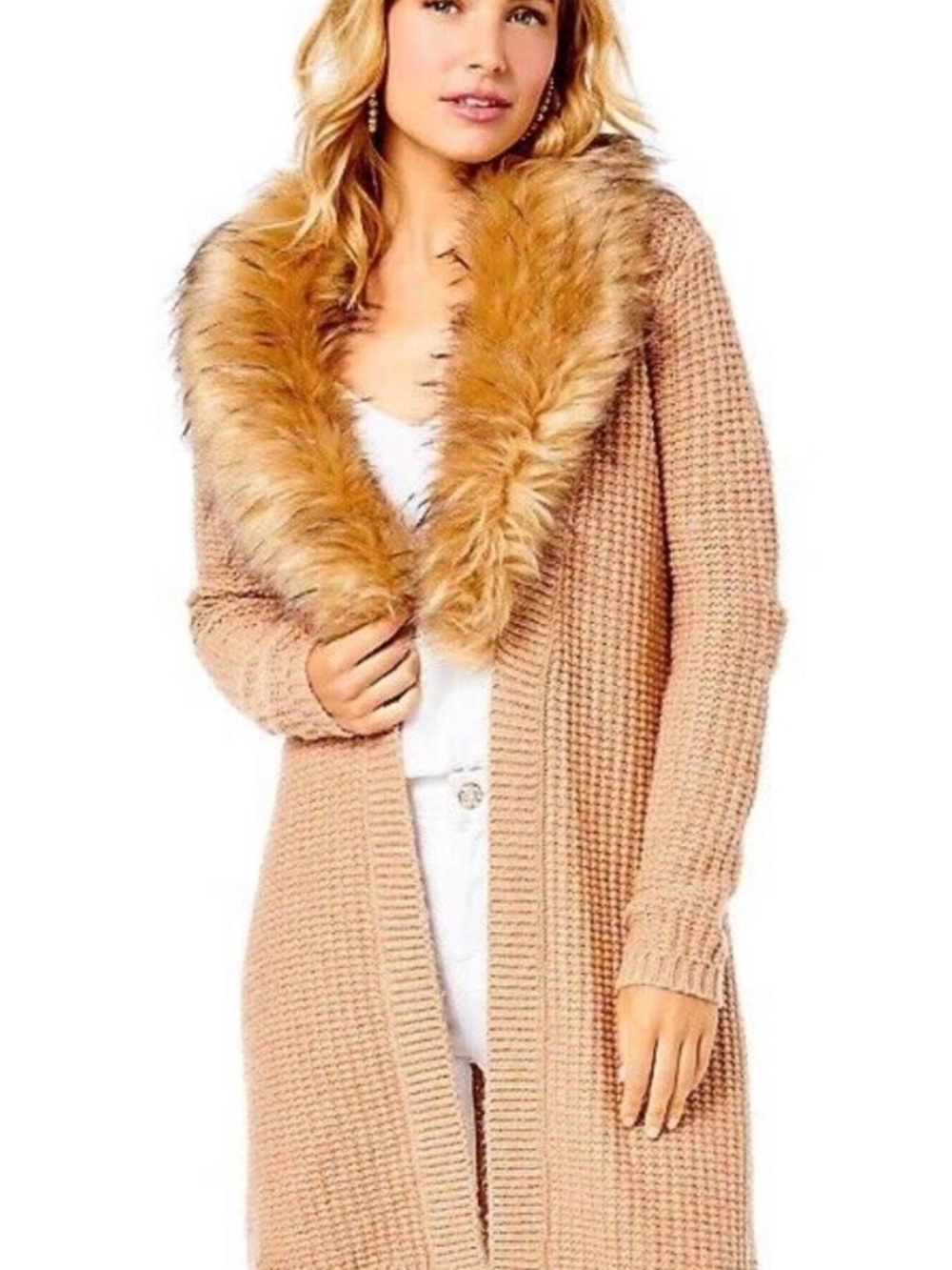 EUC Lilly Pulitzer Adelaine Cardigan in Heathered Tiki Hut Metallic Large